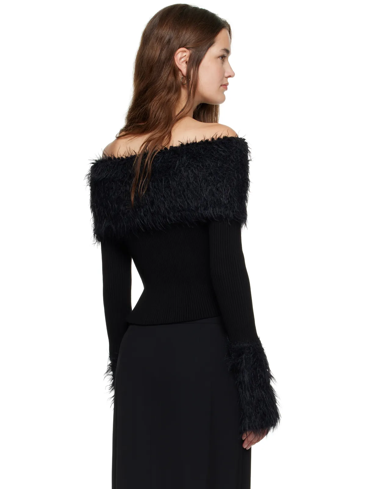 Jean Paul Gaultier Viscose Ribbed & Hairy トップス - 画像3