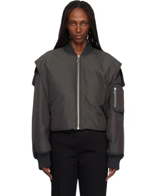 Jean Paul Gaultier Hidden Hood Detail ボンバージャケット - サムネイル1