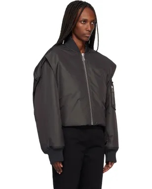 Jean Paul Gaultier Hidden Hood Detail ボンバージャケット - サムネイル2
