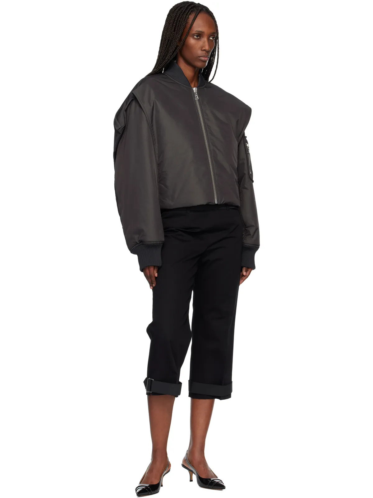 Jean Paul Gaultier Hidden Hood Detail ボンバージャケット - 画像4
