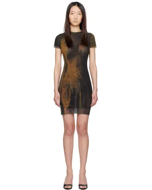 Jean Paul Gaultier SSENSE限定 Printed Acid Water ミニワンピース - サムネイル1