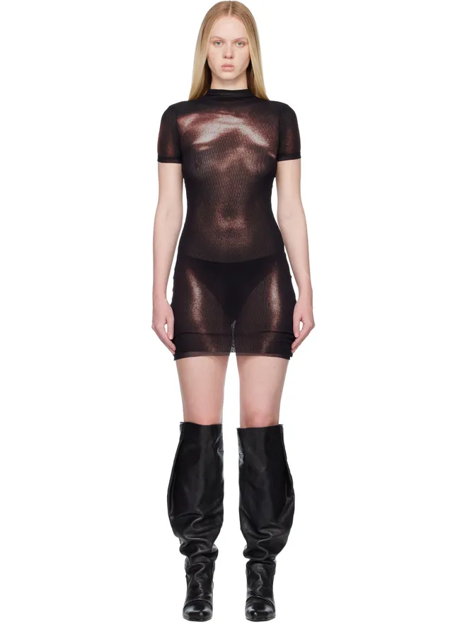 Jean Paul Gaultier Jean Paul Gaultier 'The Short Bronze Body Dust' ミニドレスの商品画像