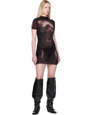Jean Paul Gaultier 'The Short Bronze Body Dust' ミニドレス - サムネイル4