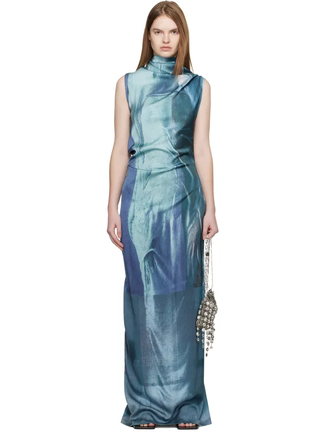 Jean Paul Gaultier Jean Paul Gaultier 'The Long Draped Water' マキシドレスの商品画像