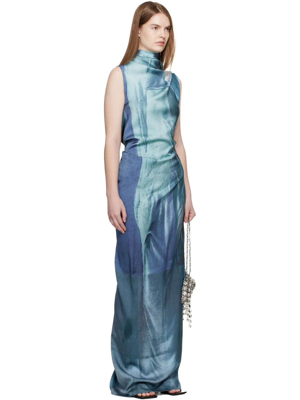 Jean Paul Gaultier 'The Long Draped Water' マキシドレス - 画像2