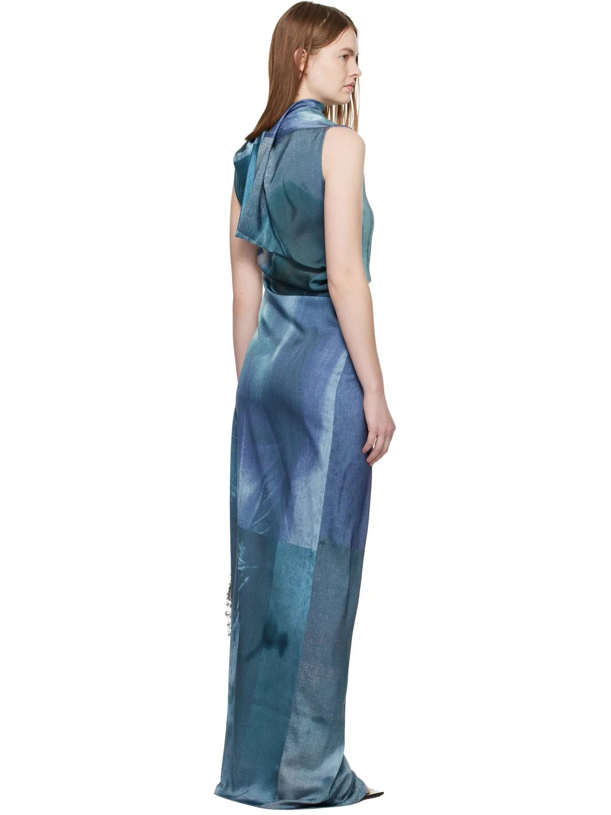 Jean Paul Gaultier 'The Long Draped Water' マキシドレス - 画像3