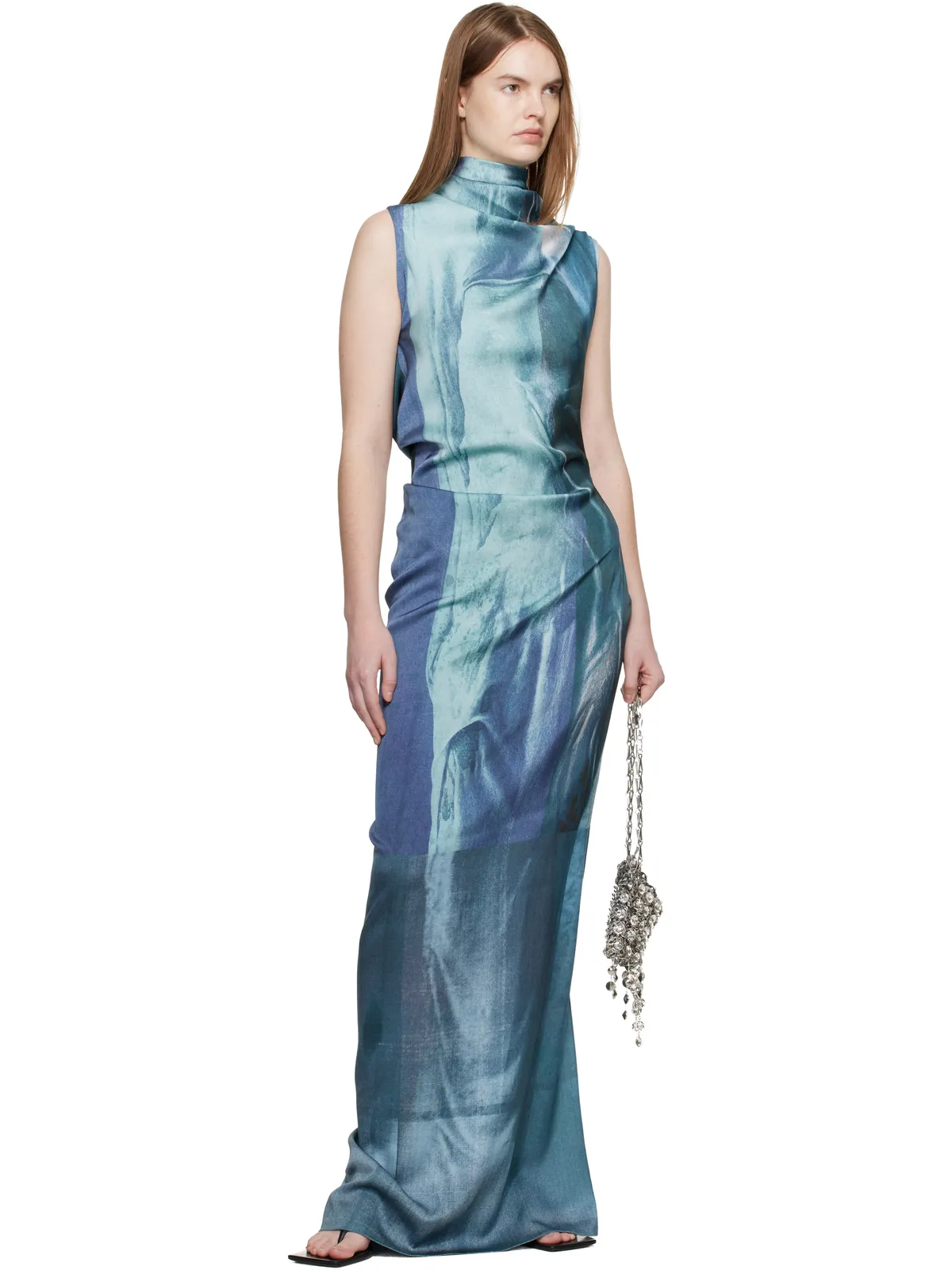 Jean Paul Gaultier 'The Long Draped Water' マキシドレス - 画像4