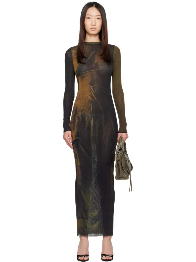 Jean Paul Gaultier Jean Paul Gaultier SSENSE限定 Printed Acid Water マキシワンピースの商品画像