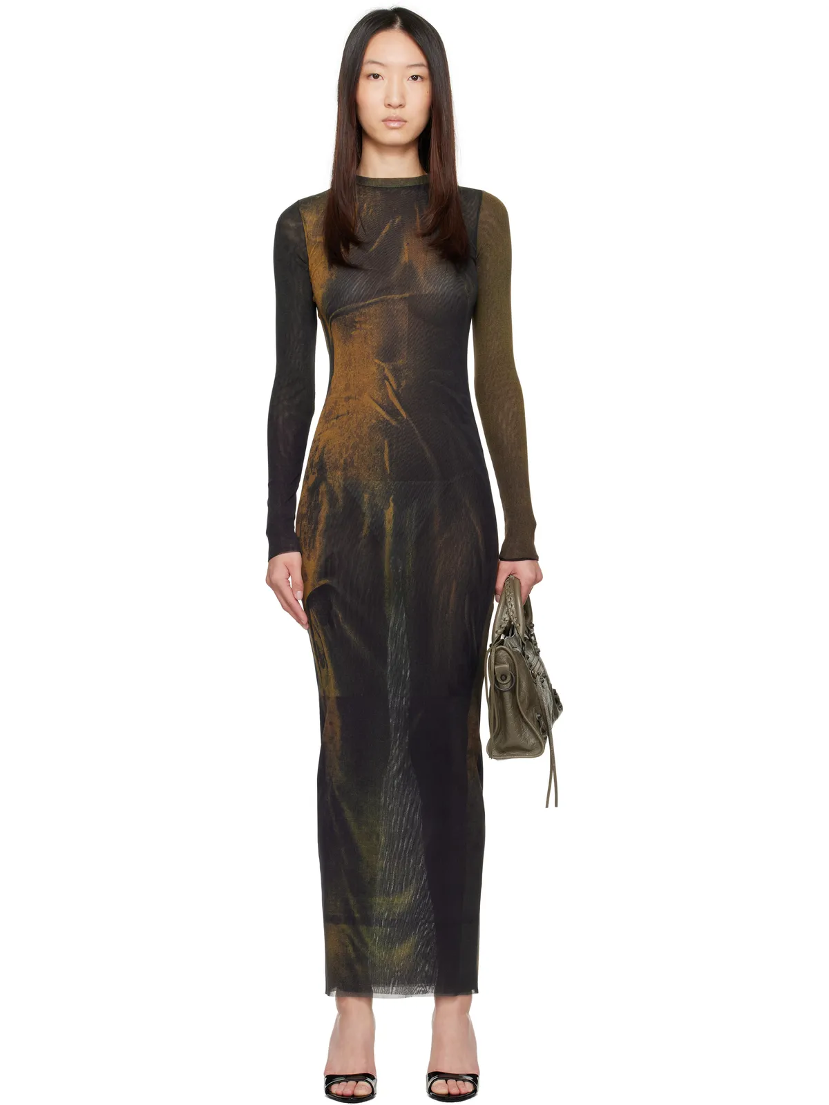 Jean Paul Gaultier SSENSE限定 Printed Acid Water マキシワンピース - 画像1