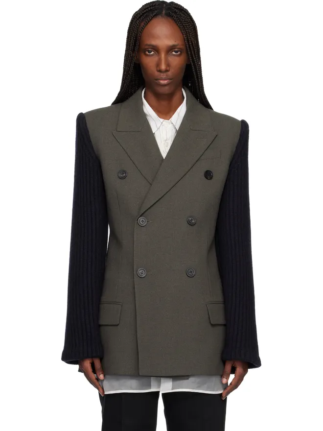Jean Paul Gaultier Jean Paul Gaultier 'The Bi-Material Suit' テーラードジャケットの商品画像