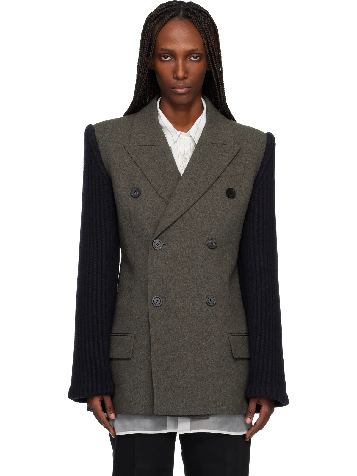 Jean Paul Gaultier 'The Bi-Material Suit' テーラードジャケット - 画像1