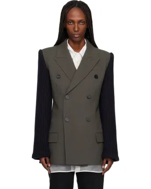 Jean Paul Gaultier 'The Bi-Material Suit' テーラードジャケット - サムネイル1