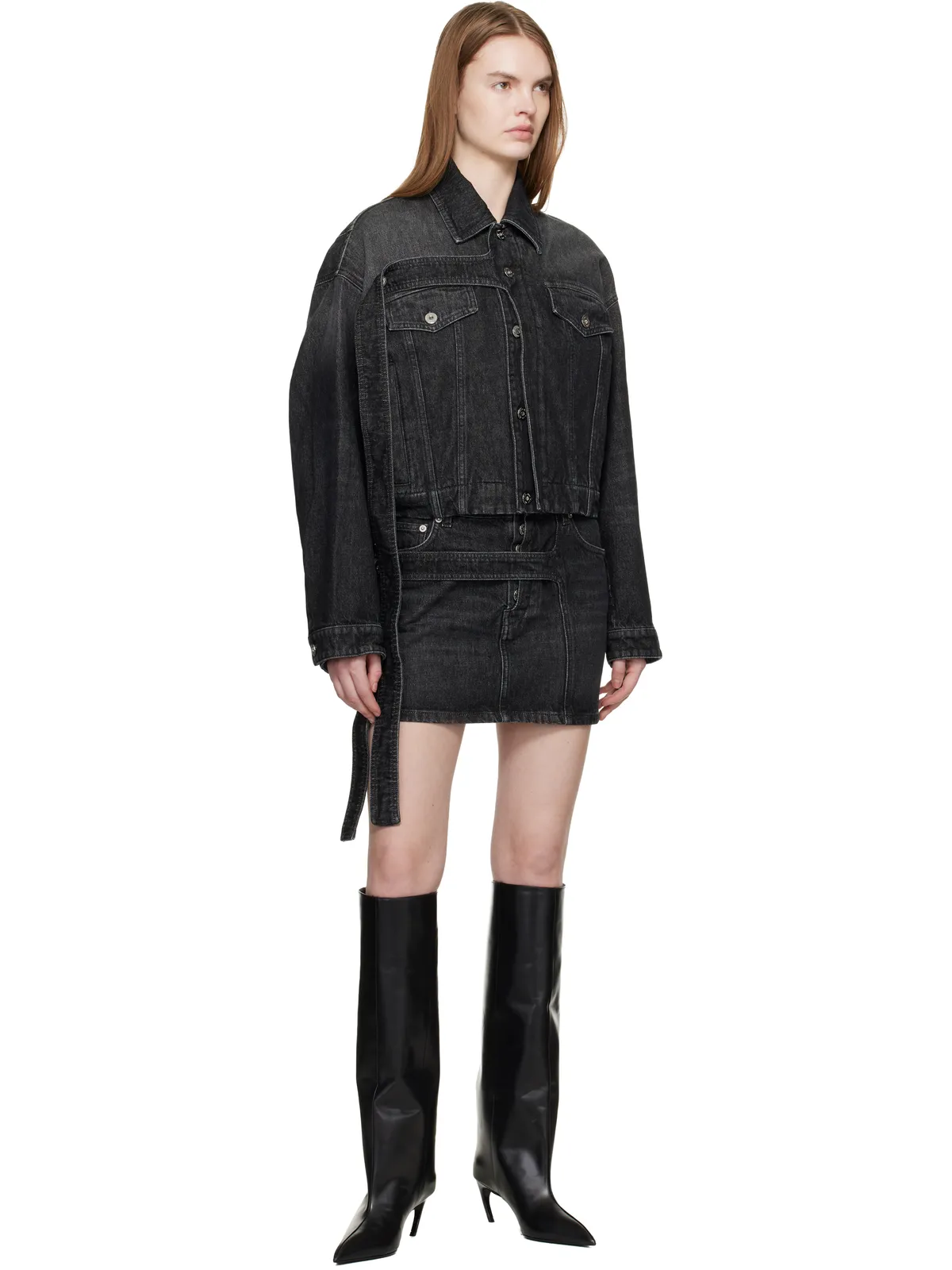 Jean Paul Gaultier オーバーサイズ ストラップ デニムジャケット - 画像4