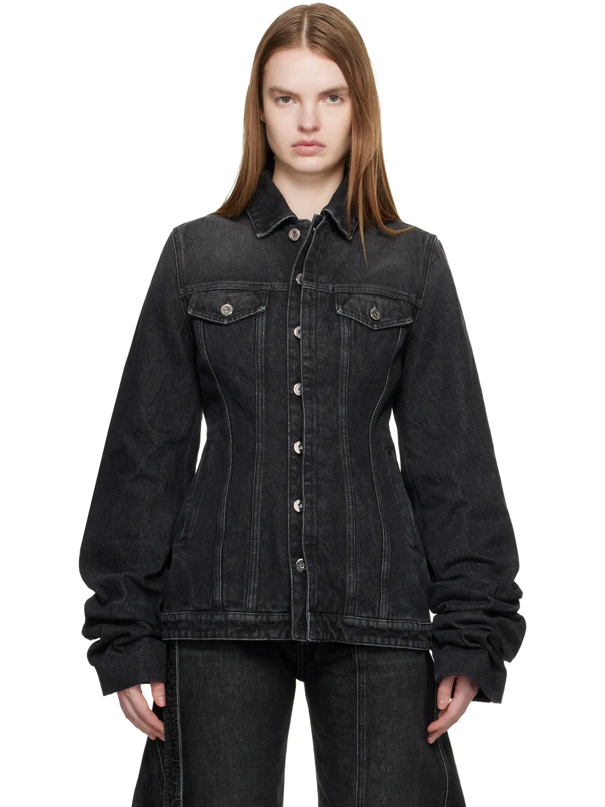 Jean Paul Gaultier オーバーサイズ スリーブ デニムジャケット - 画像1