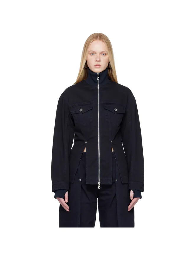 Jean Paul Gaultier Jean Paul Gaultier 'The Slit' デニムジャケットの商品画像