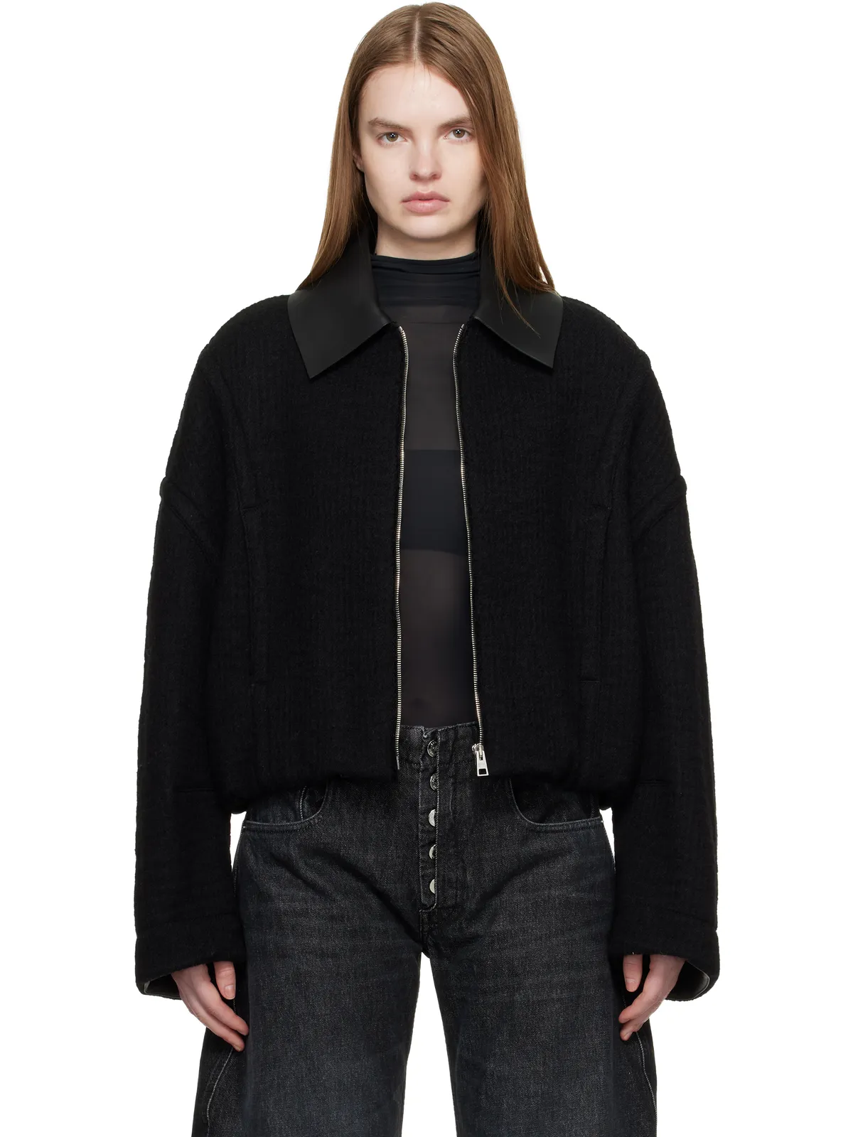 Jean Paul Gaultier Heavy Wool ボンバージャケット - 画像1