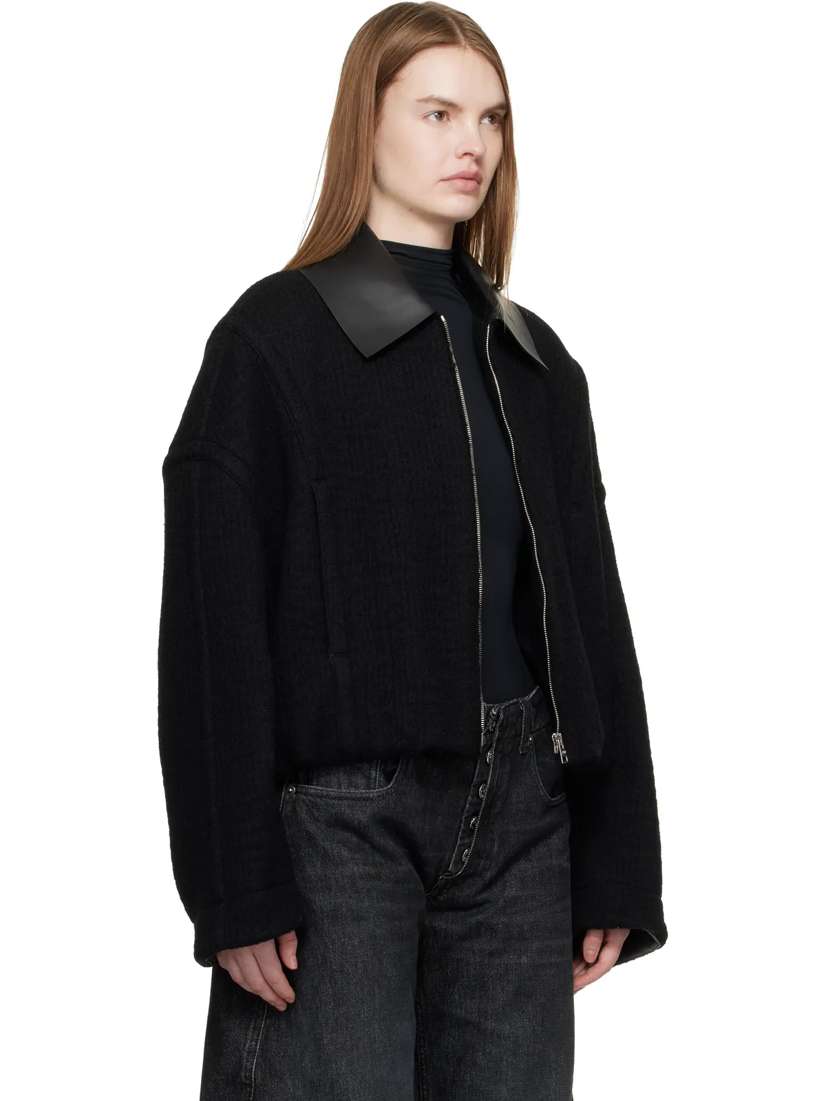 Jean Paul Gaultier Heavy Wool ボンバージャケット - 画像2