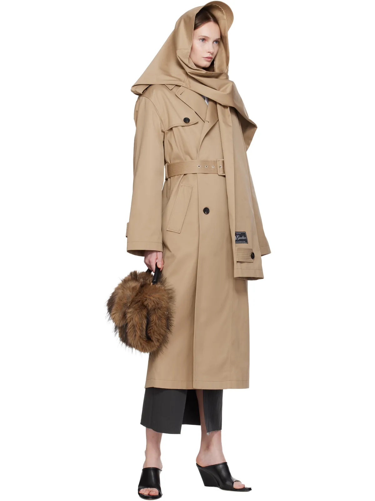 Jean Paul Gaultier 'The Hooded' トレンチコート - 画像4