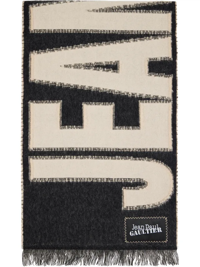 Jean Paul Gaultier Jean Paul Gaultier ロゴ マフラーの商品画像