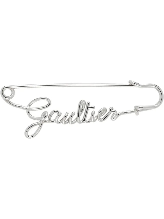 Jean Paul Gaultier Jean Paul Gaultier 'The Silver-Tone Gaultier' ブローチの商品画像