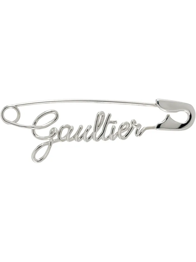 Jean Paul Gaultier Jean Paul Gaultier 'The Silver-Tone Gaultier Safety Pin' シングルピアスの商品画像