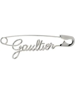 Jean Paul Gaultier 'The Silver-Tone Gaultier Safety Pin' シングルピアス - サムネイル1