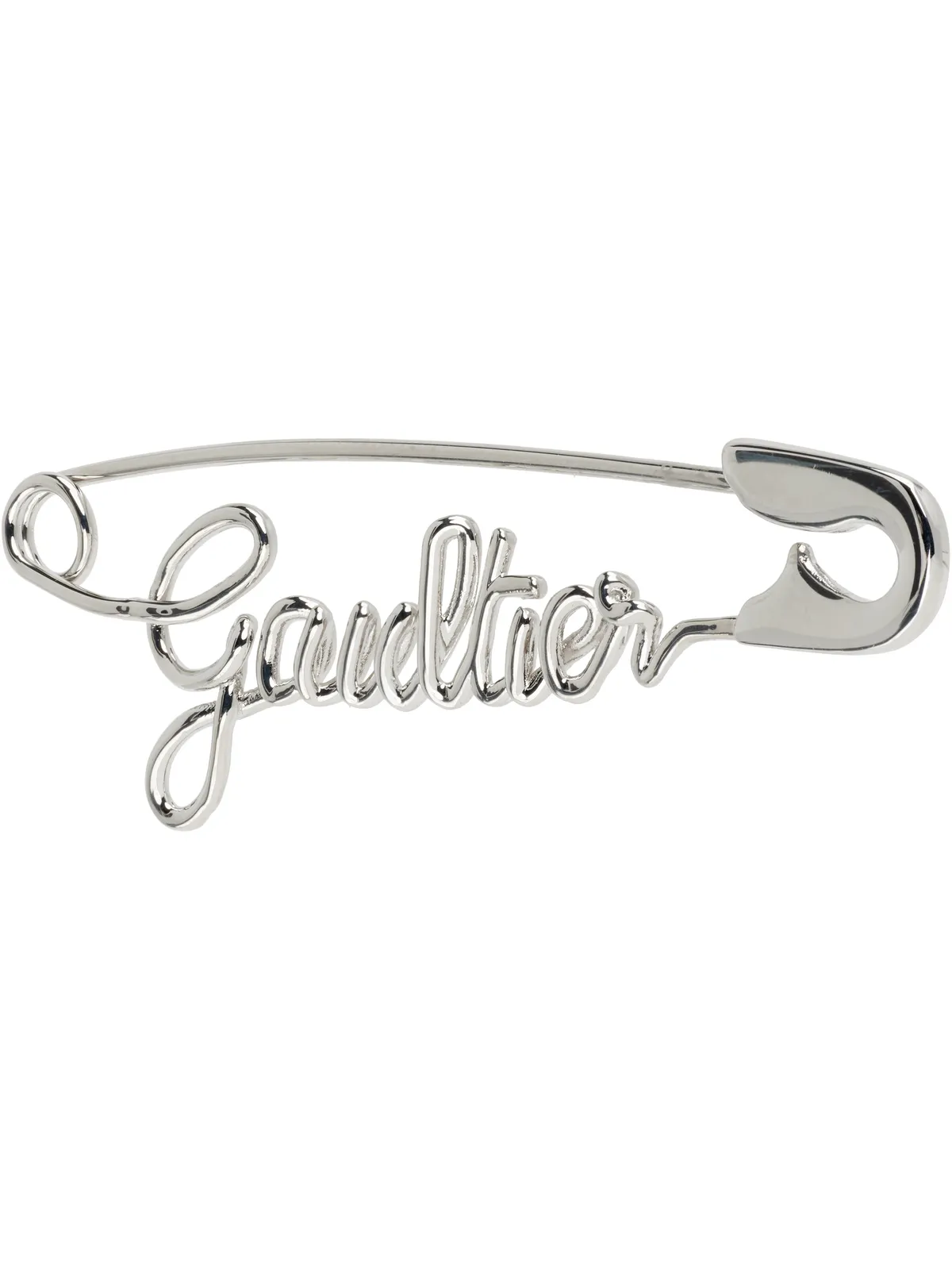 Jean Paul Gaultier 'The Silver-Tone Gaultier Safety Pin' シングルピアス - 画像2