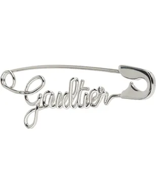 Jean Paul Gaultier 'The Silver-Tone Gaultier Safety Pin' シングルピアス - サムネイル2