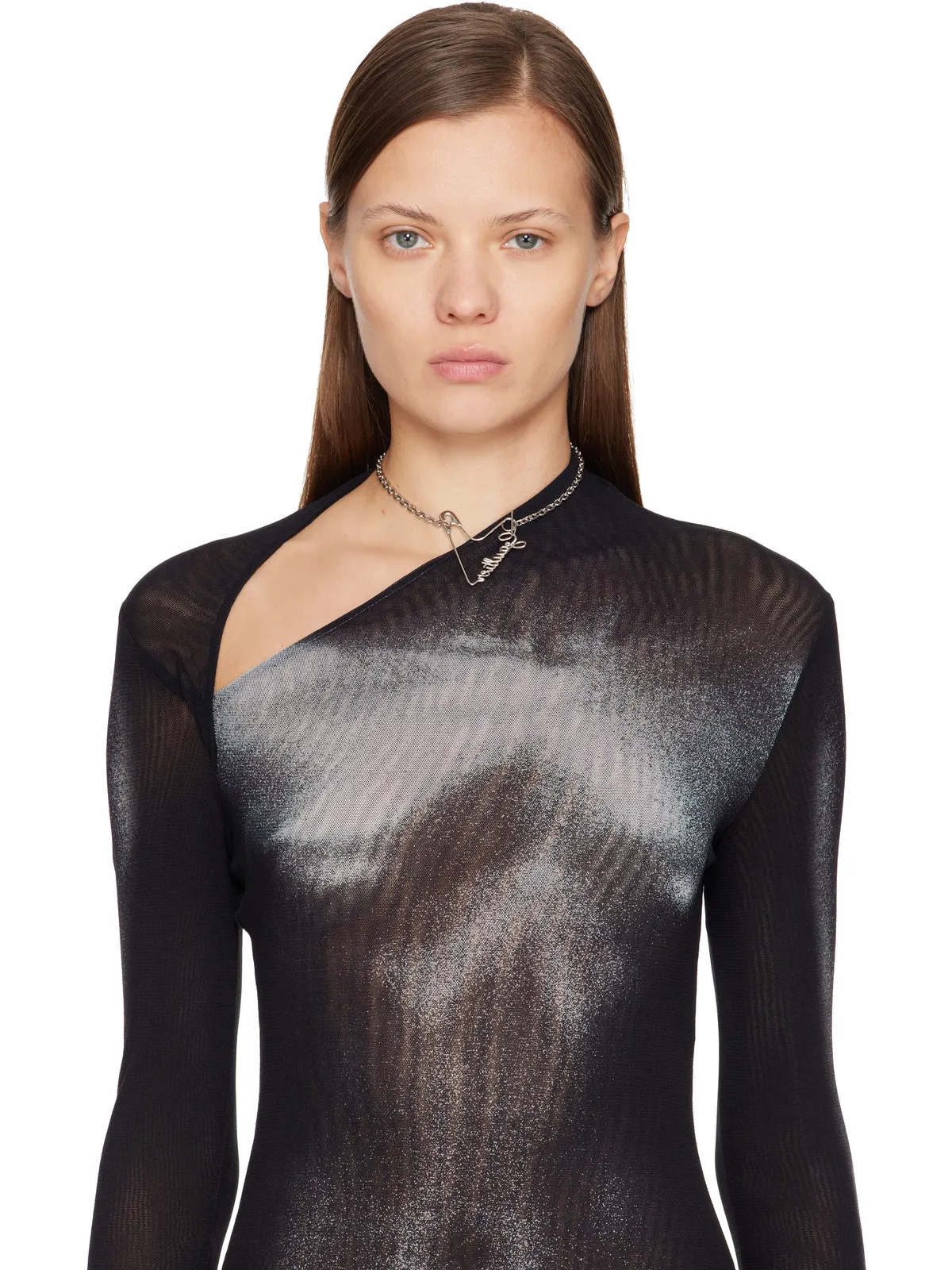 Jean Paul Gaultier Heart セーフティーピン ネックレス - 画像2