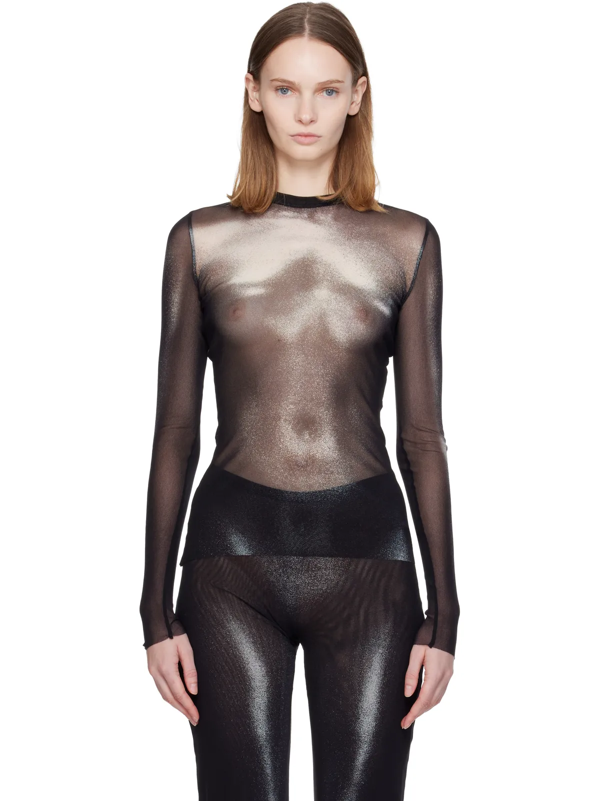 Jean Paul Gaultier 'The Silver Body Dust' トップス - 画像1