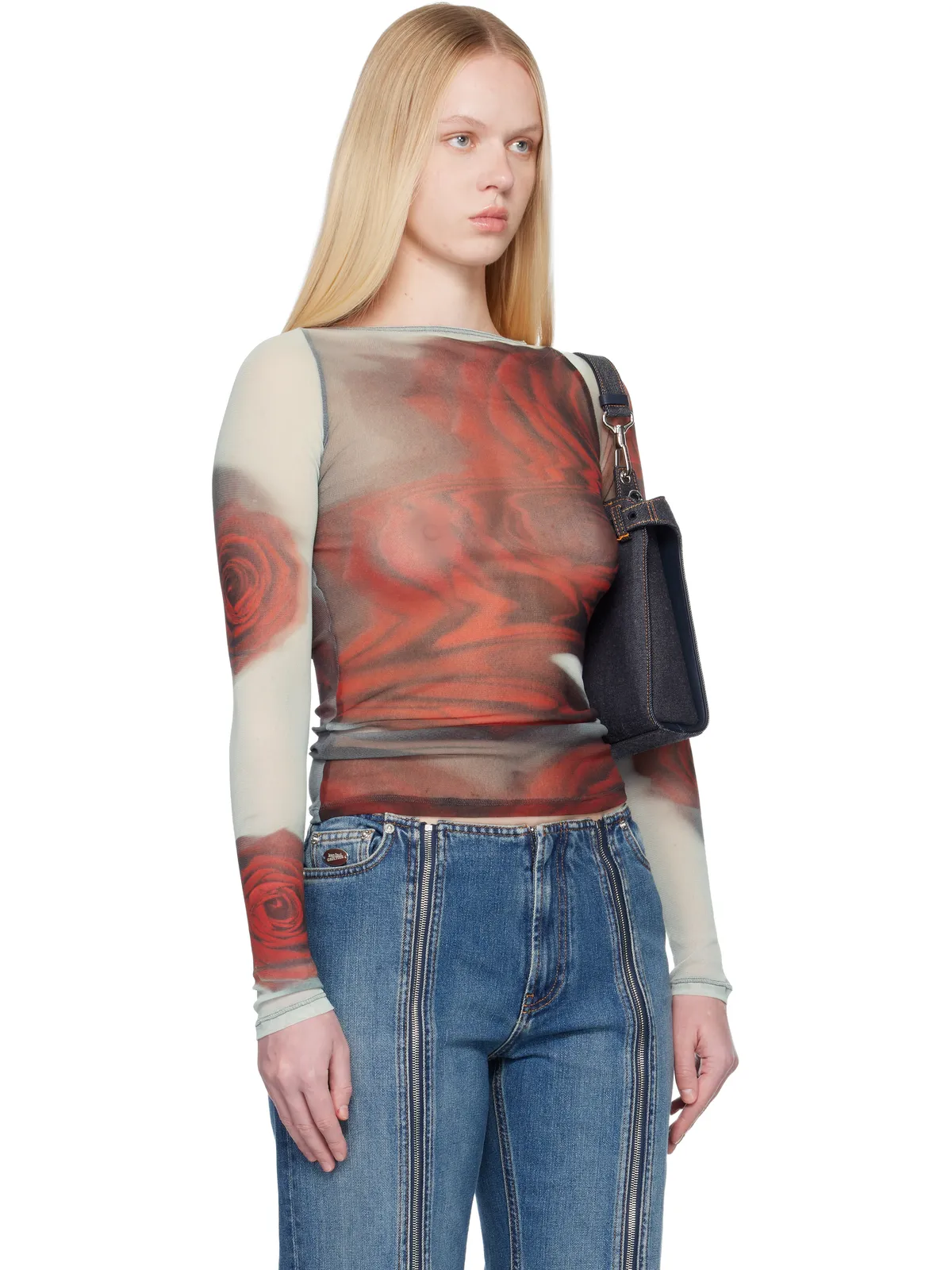 Jean Paul Gaultier 'The Blurry Roses' トップス - 画像2