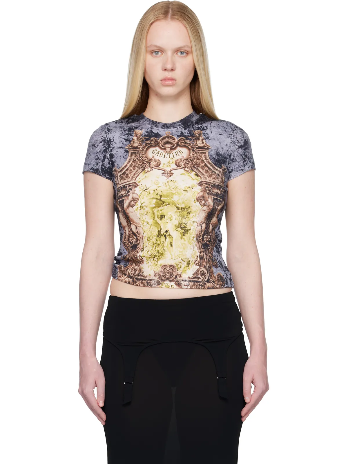 Jean Paul Gaultier 'The Blue Médaillon' Tシャツ - 画像1