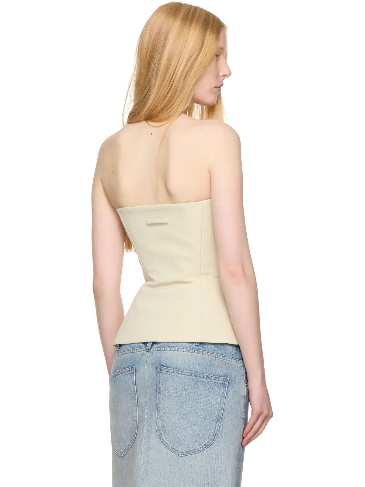 Jean Paul Gaultier SSENSE限定 トップステッチ コルセット トップス - 画像3