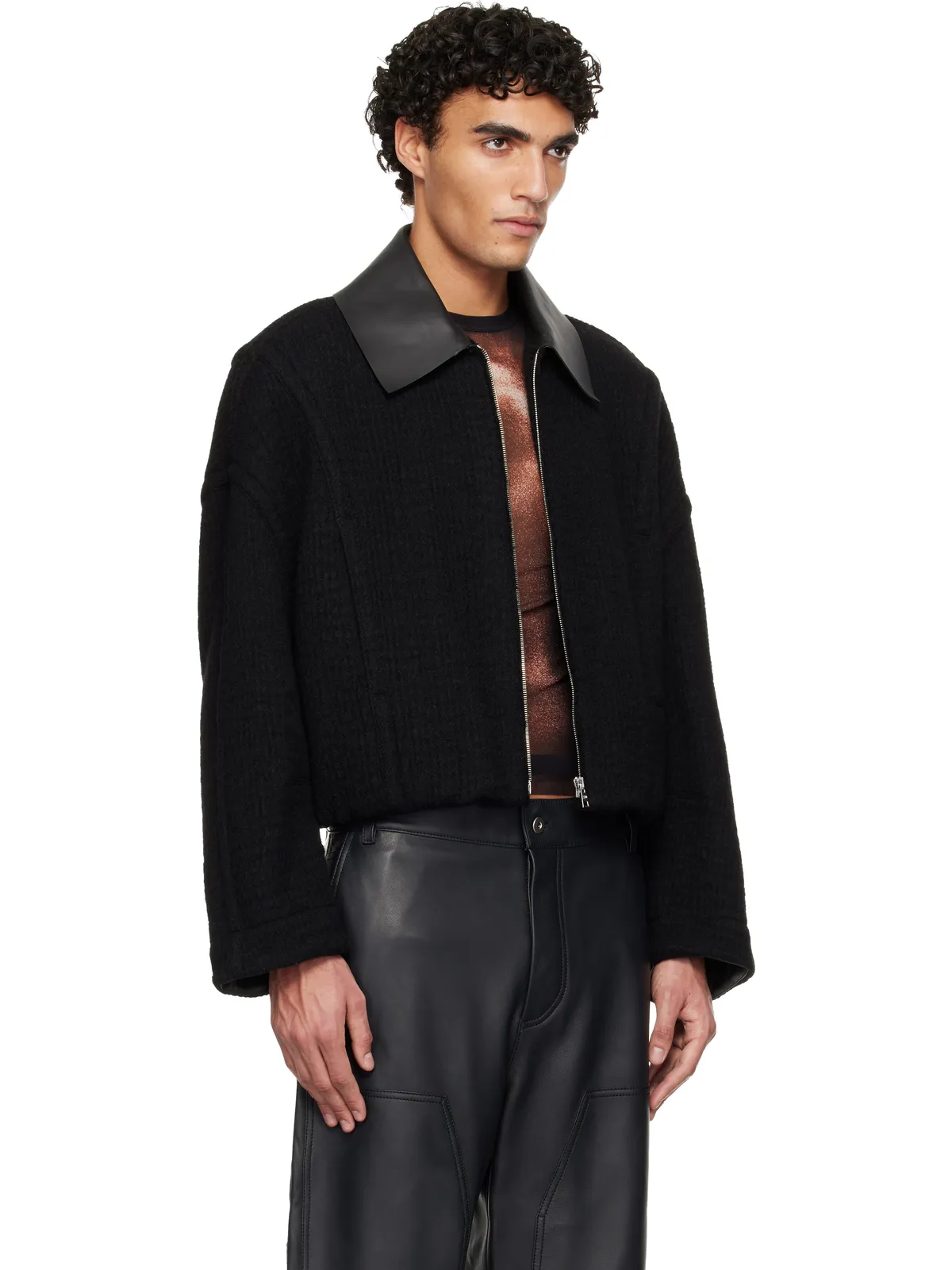 Jean Paul Gaultier Heavy Wool ボンバージャケット - 画像2