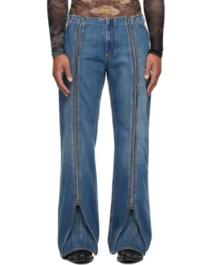 Jean Paul Gaultier Zipped ジーンズ - サムネイル1