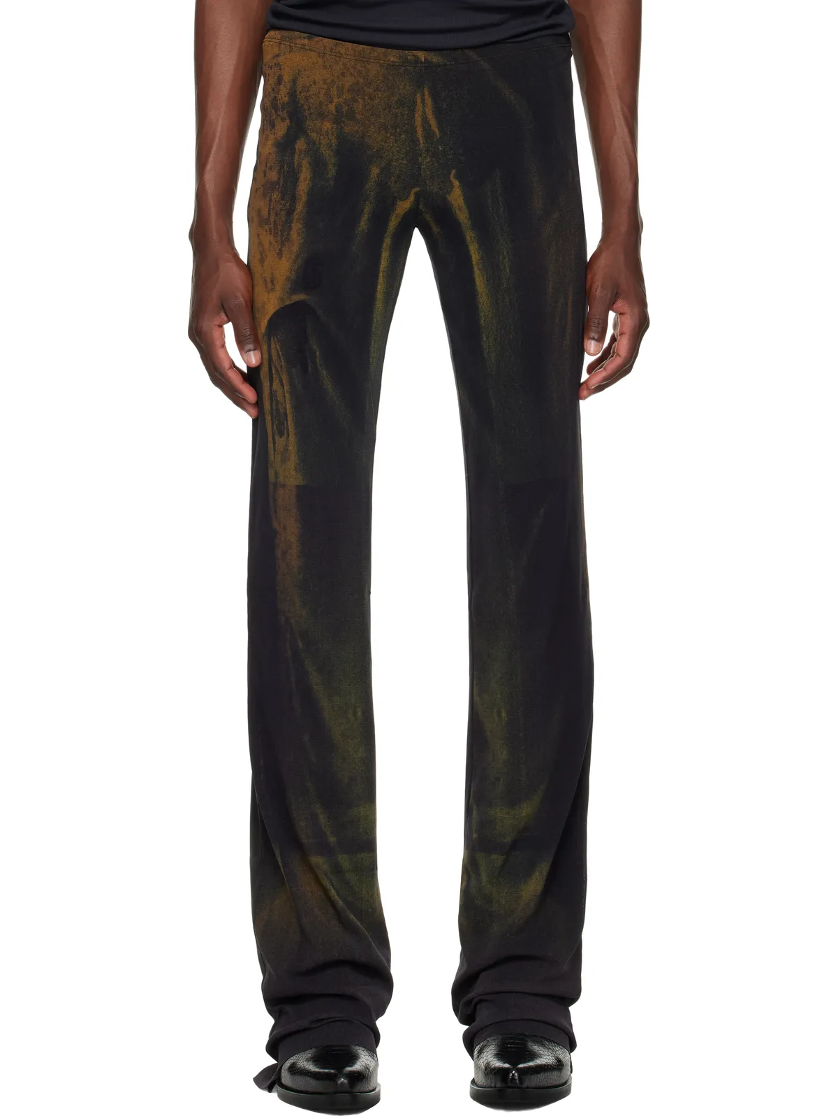 Jean Paul Gaultier SSENSE限定 Mesh Printed Water スウェットパンツ - 画像1