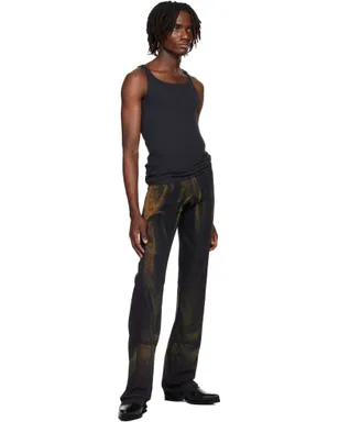 Jean Paul Gaultier SSENSE限定 Mesh Printed Water スウェットパンツ - サムネイル4