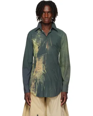 Jean Paul Gaultier SSENSE限定 Mesh Printed Acid Water シャツ - サムネイル1