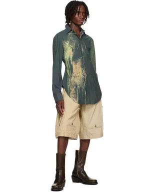 Jean Paul Gaultier SSENSE限定 Mesh Printed Acid Water シャツ - サムネイル4
