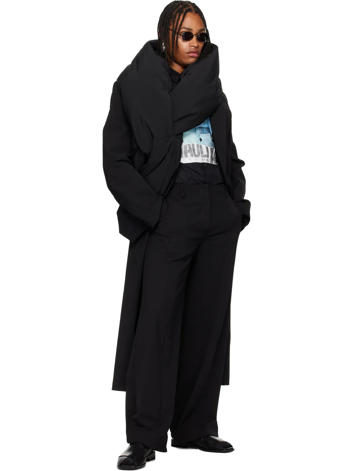 Jean Paul Gaultier Padded Sleeve マフラー - 画像3