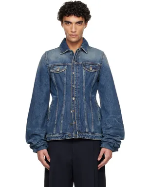 Jean Paul Gaultier オーバーサイズ スリーブ デニムジャケット - サムネイル1