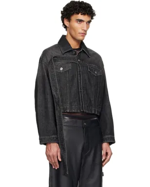 Jean Paul Gaultier オーバーサイズ ストラップ デニムジャケット - サムネイル2
