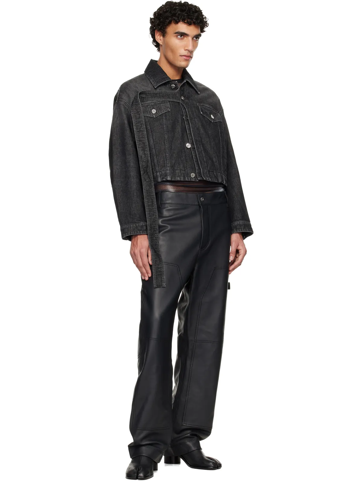 Jean Paul Gaultier オーバーサイズ ストラップ デニムジャケット - 画像4