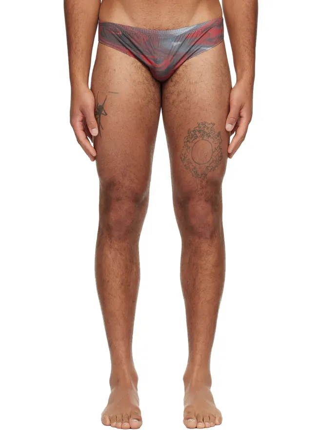 Jean Paul Gaultier Jean Paul Gaultier 'The Blurry Roses' スイムブリーフの商品画像
