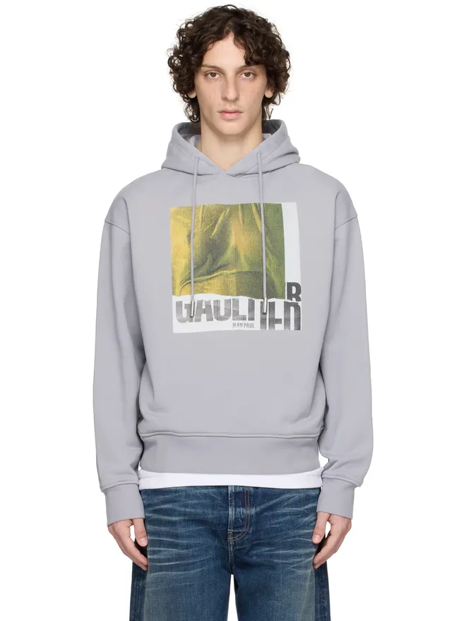 Jean Paul Gaultier Jean Paul Gaultier SSENSE限定 Printed Water コットン フーディの商品画像