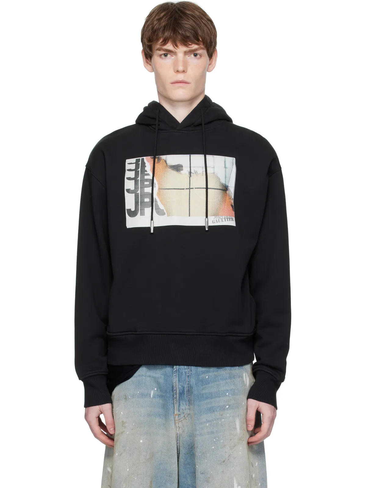 Jean Paul Gaultier Printed Fire フーディ - 画像1