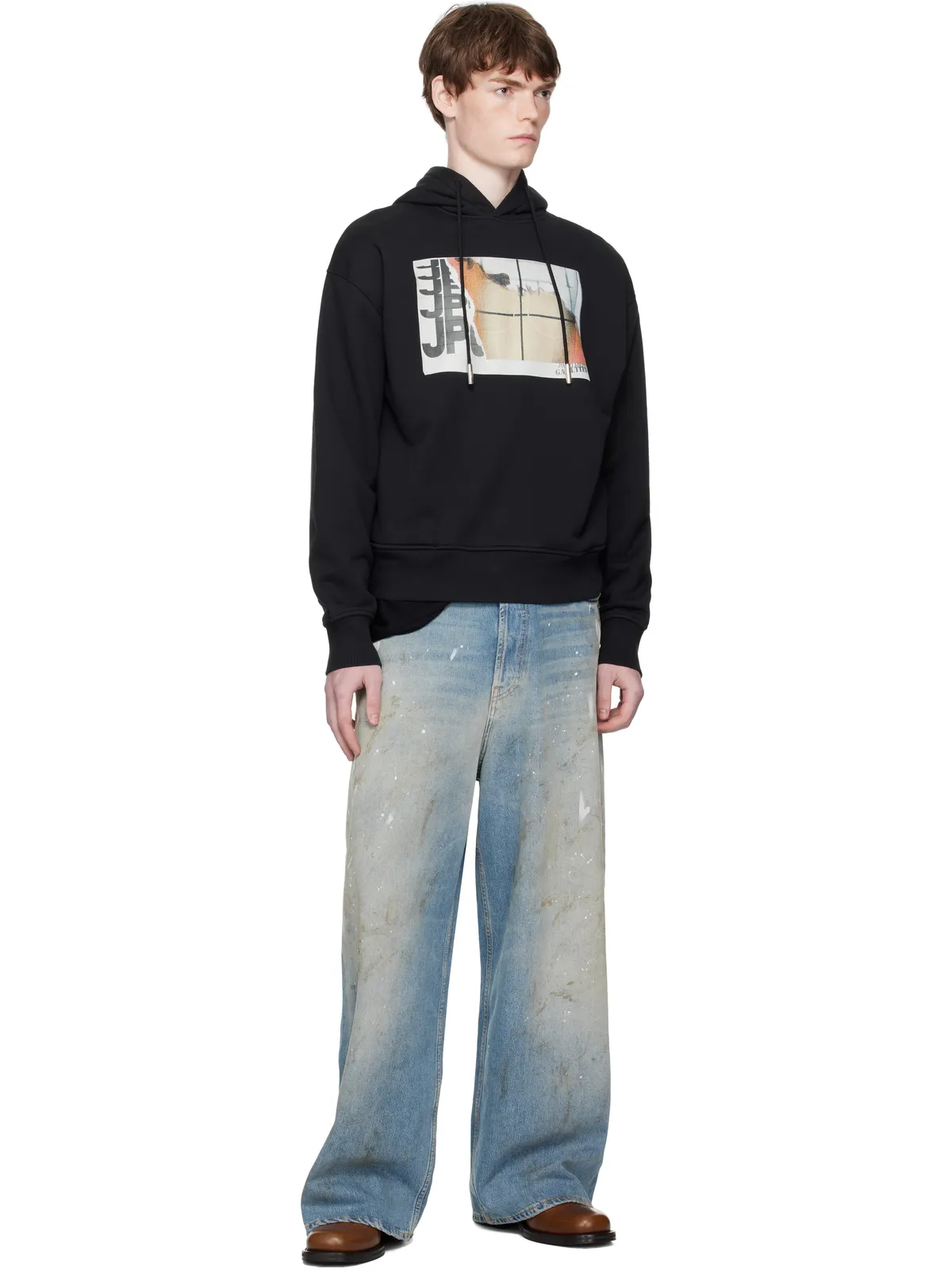 Jean Paul Gaultier Printed Fire フーディ - 画像4