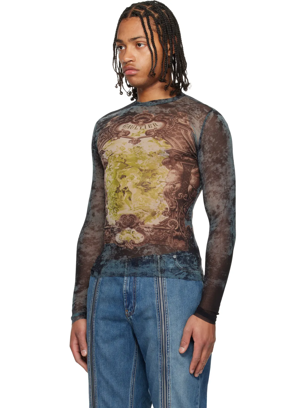 Jean Paul Gaultier 'The Blue Médaillon' トップス - 画像4