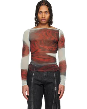 Jean Paul Gaultier 'The Blurry Roses' トップス - サムネイル1