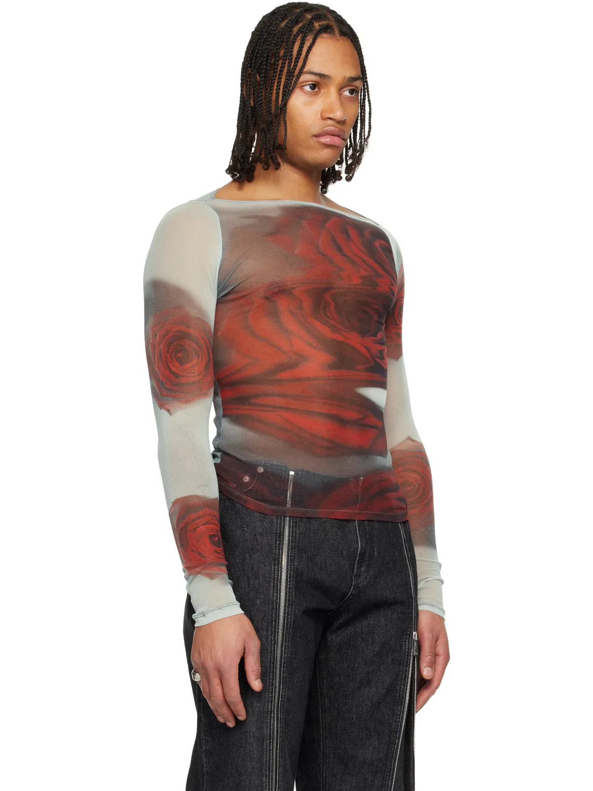 Jean Paul Gaultier 'The Blurry Roses' トップス - 画像2